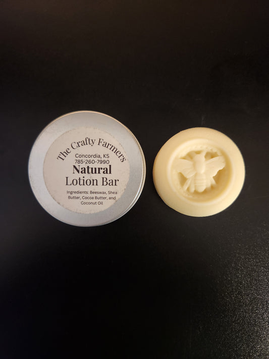 Lotion Bar- Natural (Scent Free)
