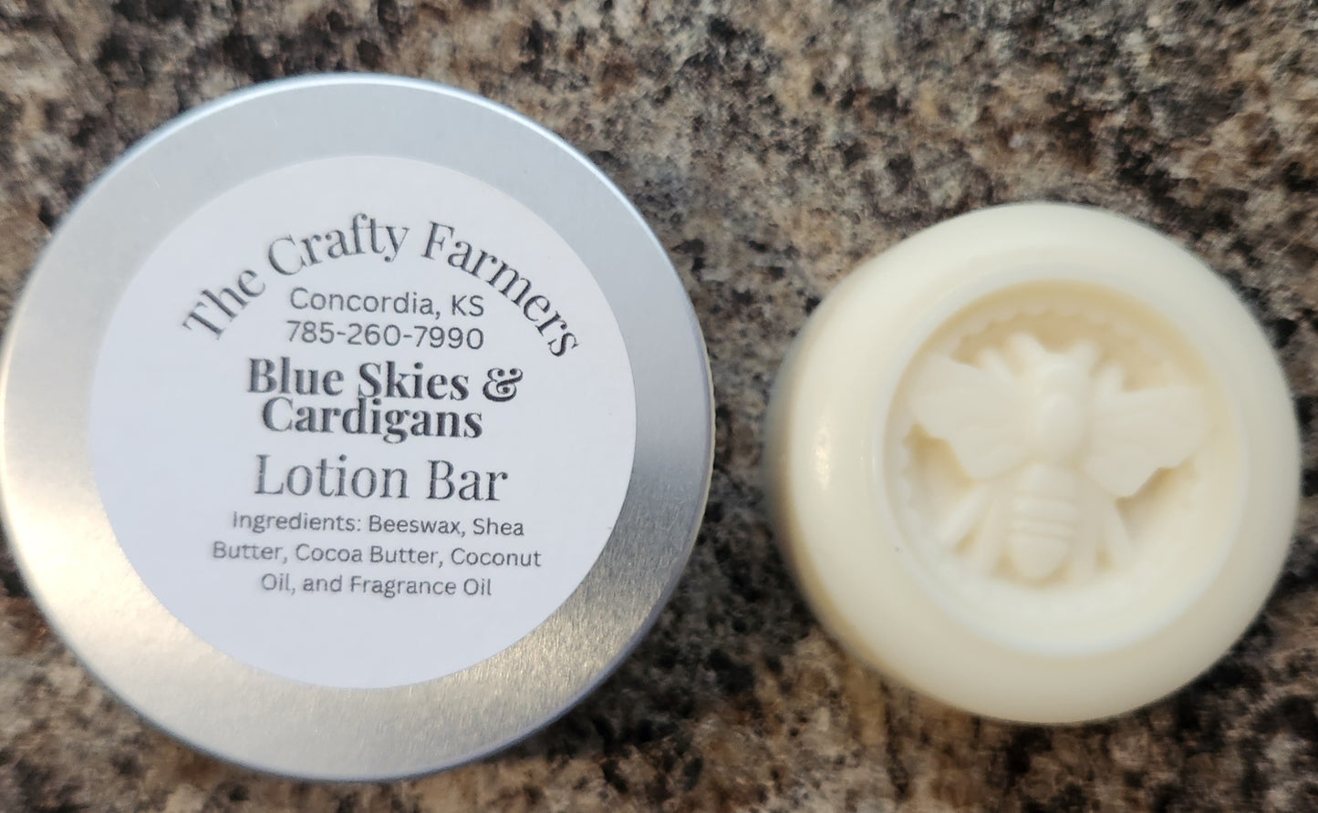 Lotion Bar- Blue Skies & Cardigans