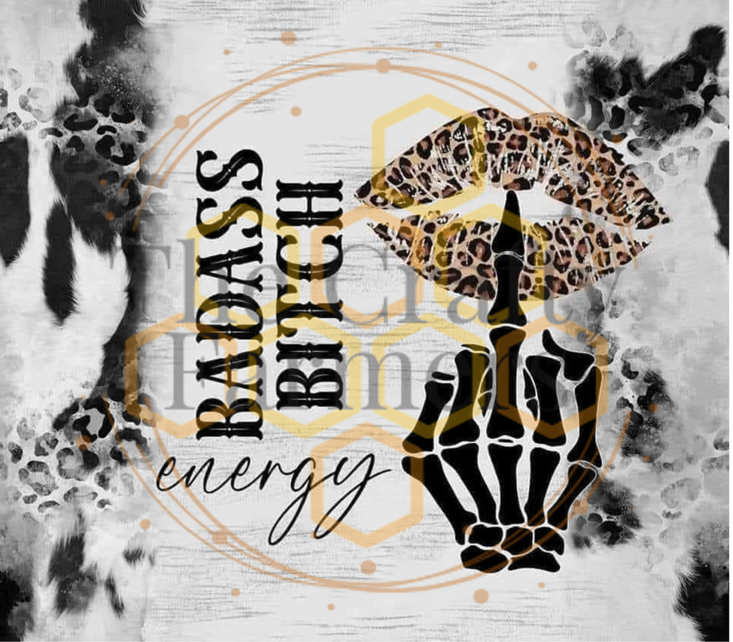 Badass Bitch Energy B&W
