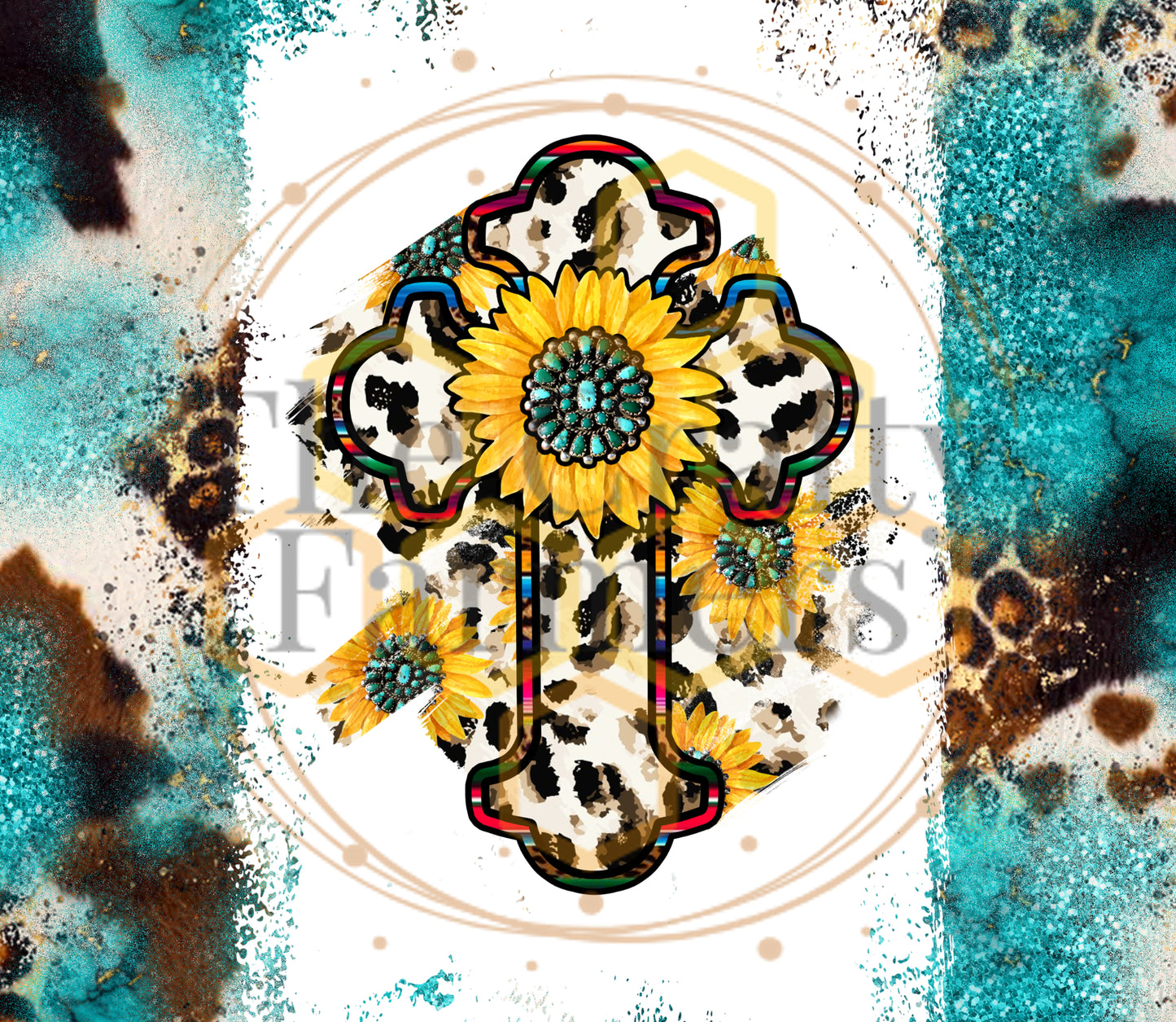 Western Cross w/ Sunflowers