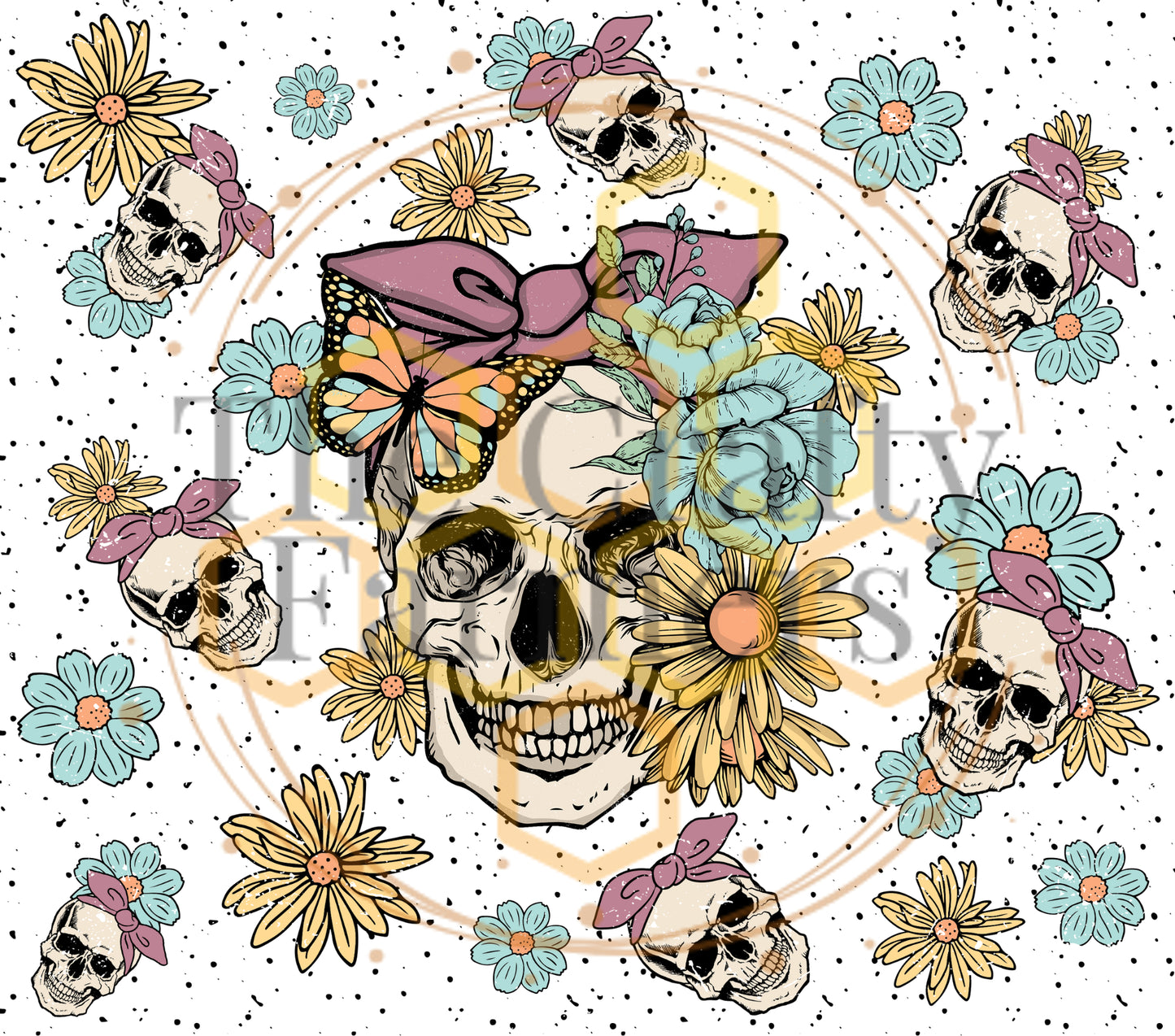 Skull With Bow