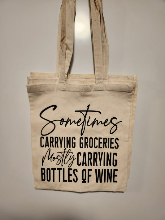 Mostly Carrying Bottles Of Wine