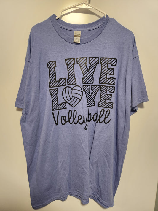 Live Love Volleyball- Lavender XL