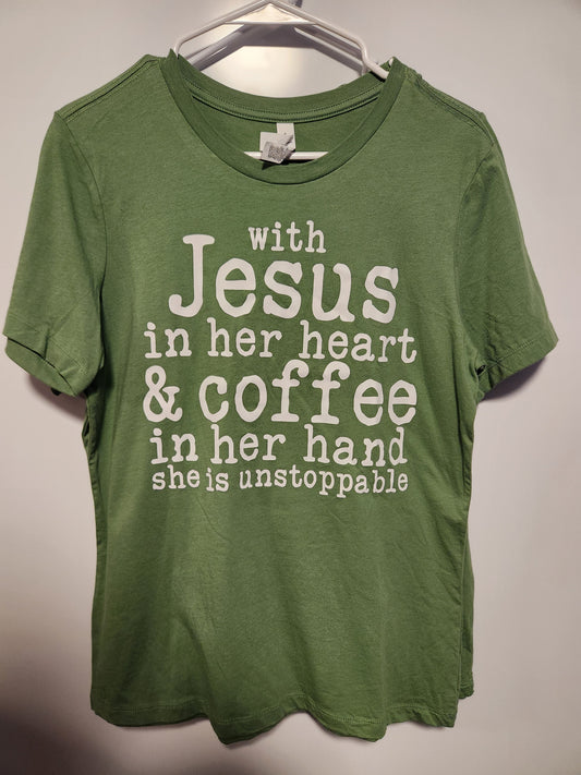 With Jesus & Coffee- Green