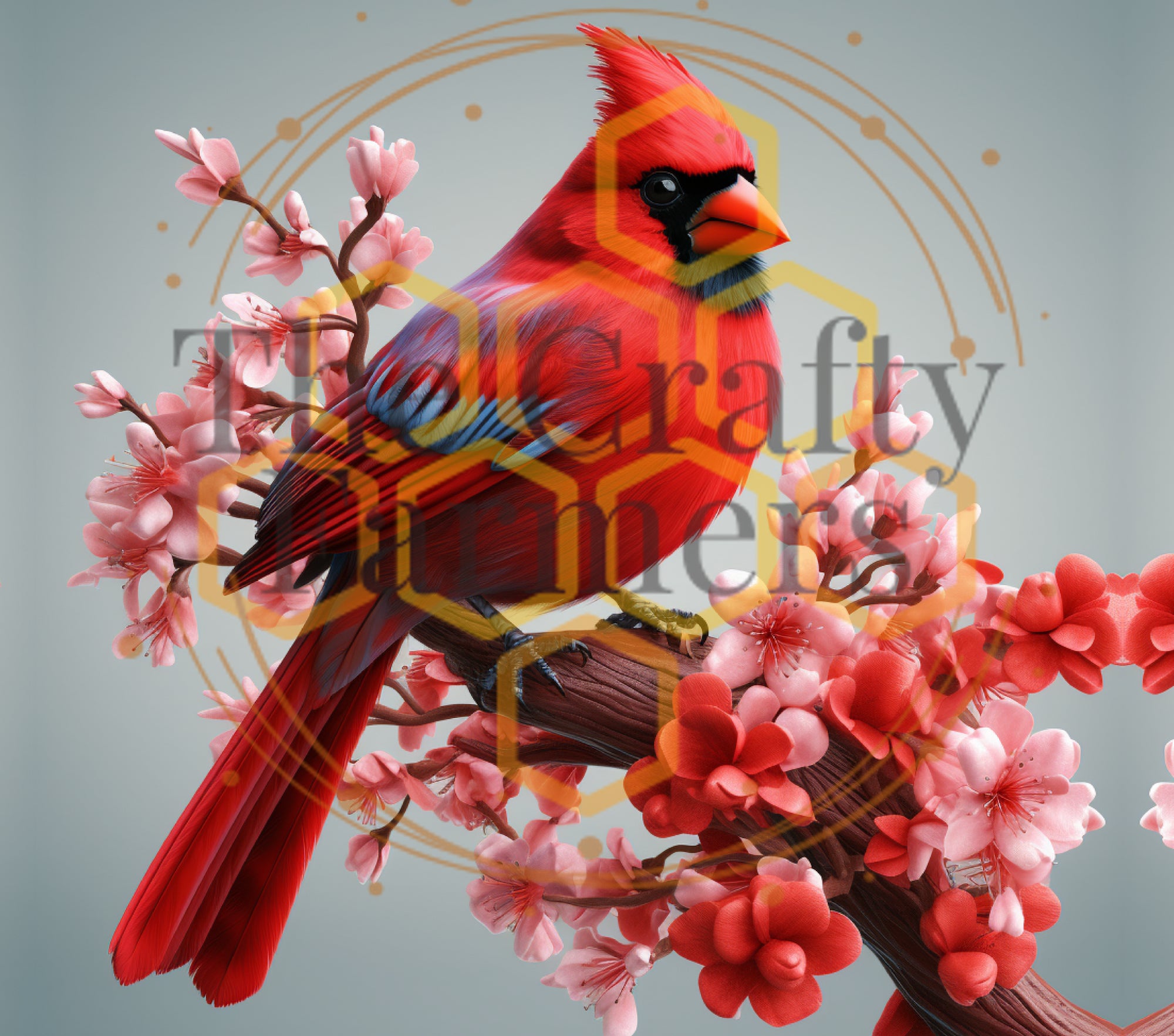 3d Cardinal Pattern 3D Red Cardinal – The Crafty Farmers