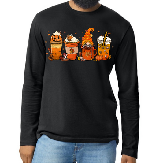 Adult Long Sleeve- Coffee Cups