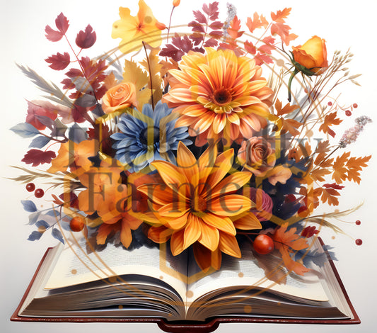 Floral Book Fall