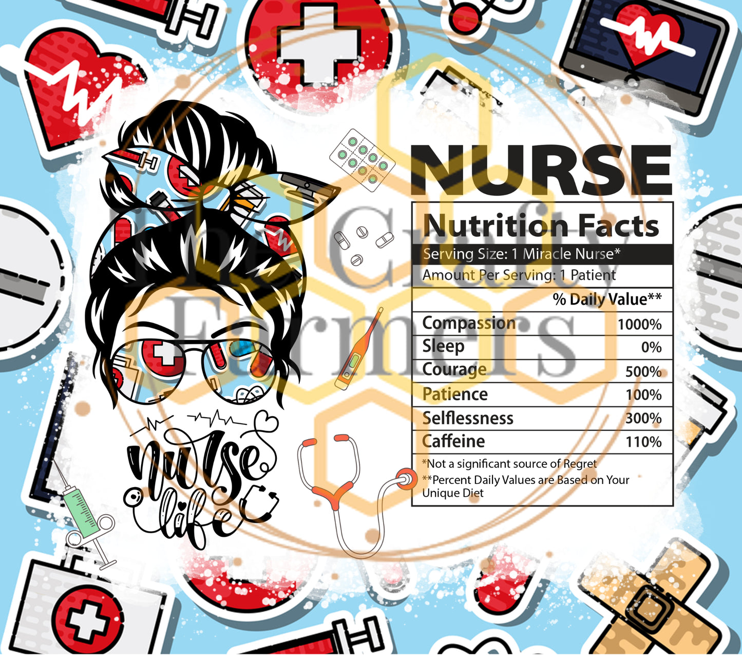 Nurse Life Nutrition Blue