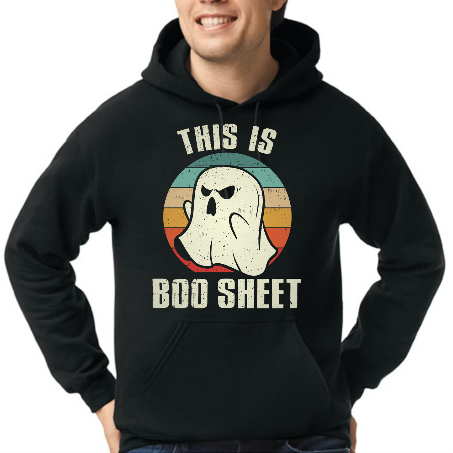 Adult Hoodie- This Is Boo Sheet