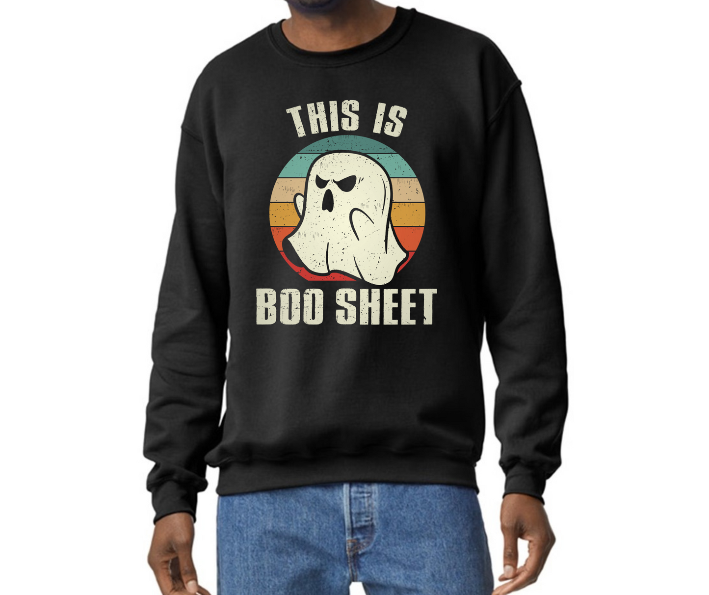 Adult Sweater- This Is Boo Sheet