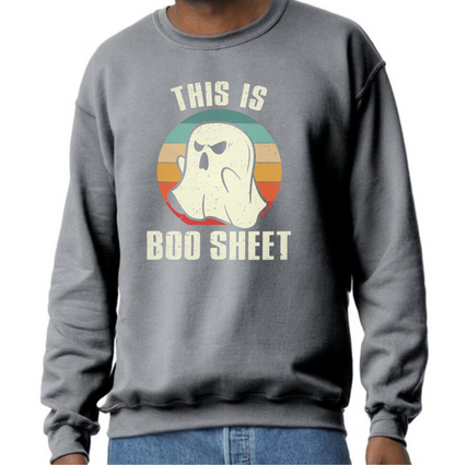 Adult Sweater- This Is Boo Sheet