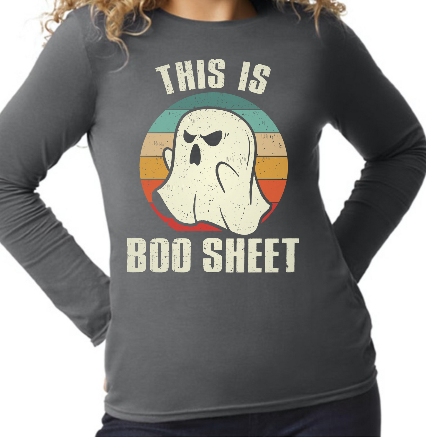 Adult Long Sleeve- This Is Boo Sheet