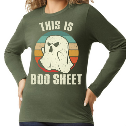 Adult Long Sleeve- This Is Boo Sheet