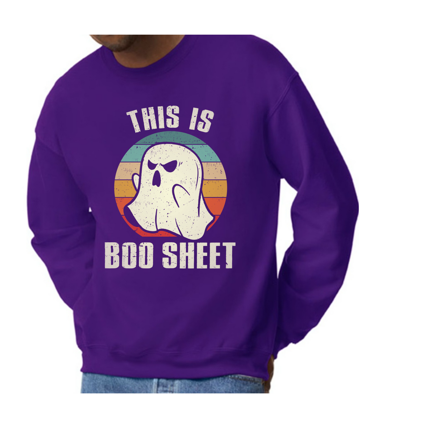 Adult Sweater- This Is Boo Sheet