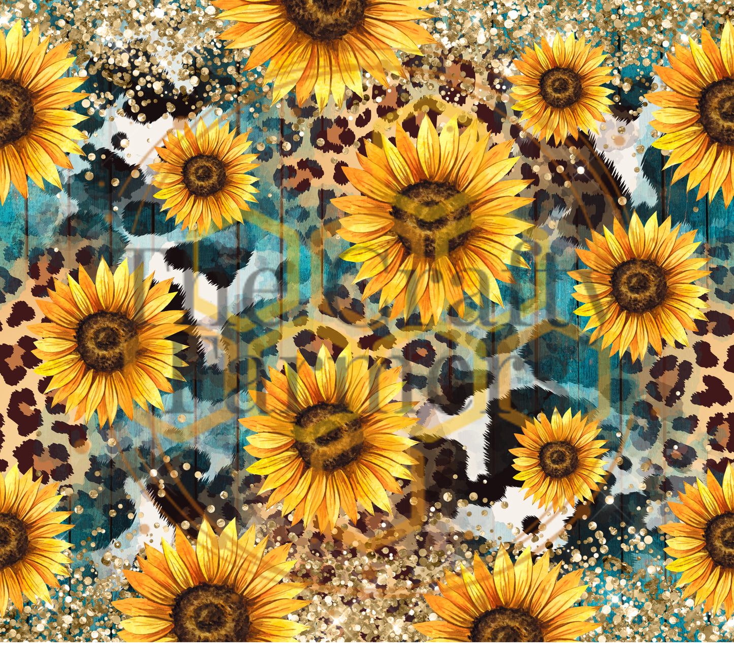 sunflower animal print- full