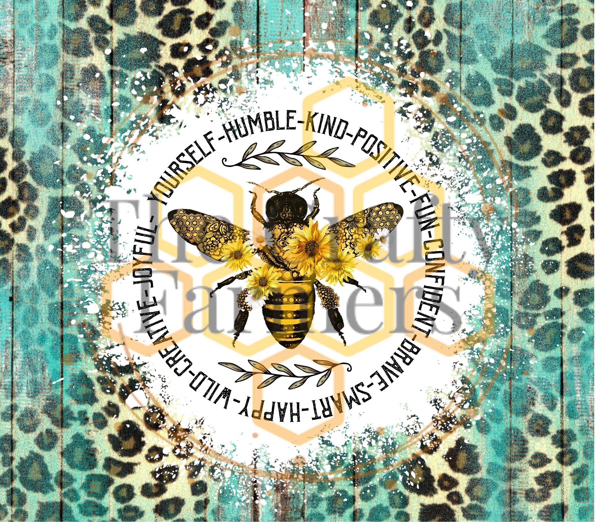 Honeybee- Blue Leopard – The Crafty Farmers