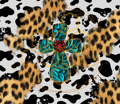 Cross Cowhide & Leopard