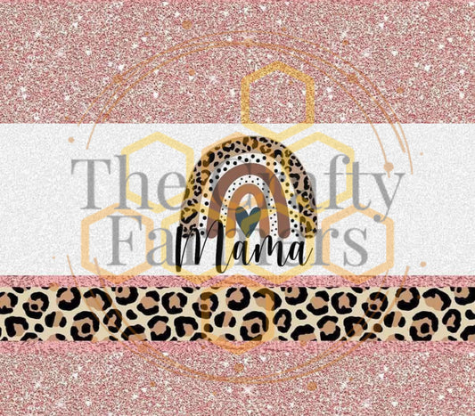 Leopard & Pink Glitter- Mama & Mini