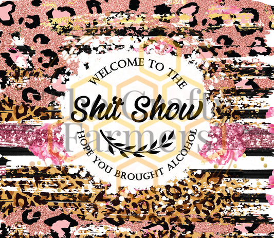 Shit Show- pink leopard